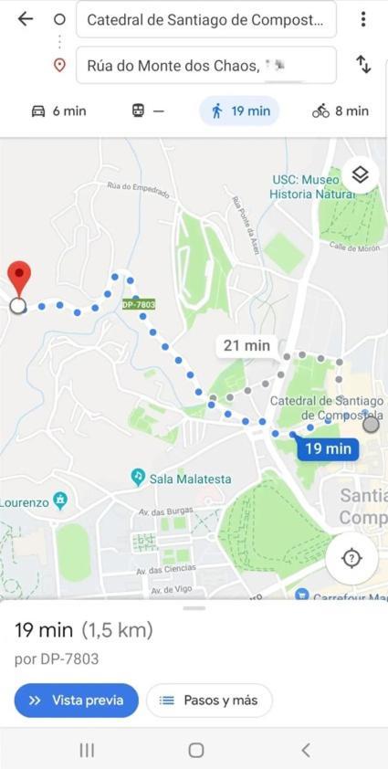 圣地亚哥－德孔波斯特拉Tipica Casa De Piedra别墅 外观 照片